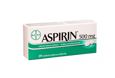 ASPIRIN 500 MG 20 TABLET
