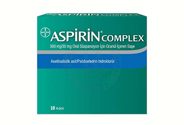 ASPIRIN COMPLEXORAL SUSPANSIYON GRANULLU 500/30 MG 10 SASE