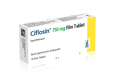CIFLOSIN  750 MG 14 FILM TABLET
