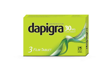 DAPIGRA 30 MG 3 FILM TABLET