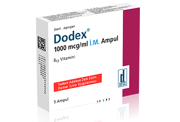 DODEX 1000 MCG/ML I.M. ENJEKSIYONLUK COZELTI ICEREN (5 AMPUL)