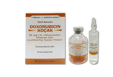 DOXORUBICIN KOCAK 50 MG IV/INTRAVESIKAL INFUZYON ICIN LIYOFILIZE TOZ ICEREN 1 FLK+1 AMP
