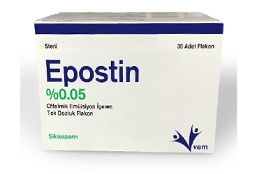 EPOSTIN %0,05 OFTALMIK EMULSIYON ICEREN TEK DOZLUK 30 FLAKON