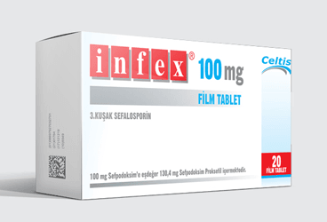 INFEX 100 MG 20 FILM TABLET