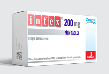 INFEX 200 MG 15 FILM TABLET