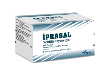 IPRASAL  0.5+2.5 MG/2.5 ML NEBULIZASYON ICIN TEK DOZLUK INHALASYON COZELTISI ICEREN FLAKON