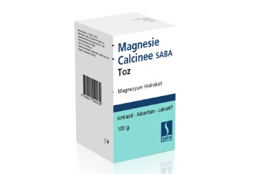 MAGNESIE CALCINEE SABA 400 MG SUSPANSIYON HAZIRLAMAK ICIN TOZ (100 G)