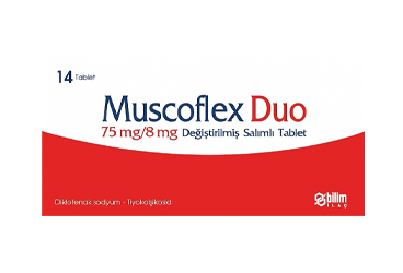 MUSCOFLEX DUO 75/8 MG DEGISTIRILMIS SALIM TABLET (14 TABLET)