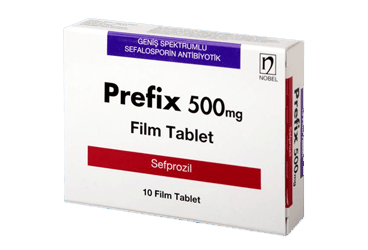 PREFIX 500 MG 10 FILM TABLET