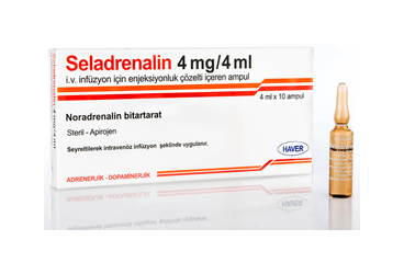 SELADRENALIN 4 MG/4 ML IV INFUZYON ICIN ENJEKSIYONLUK COZELTI ICEREN 10 AMPUL