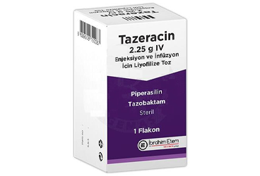 TAZERACIN 2,25 G IV ENJEKSIYON VE INFUZYON ICIN LIYOFILIZE TOZ (1 FLAKON)