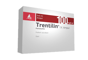 TRENTILIN 100 MG/5 ML IV ENJEKSIYONLUK COZELTI ICEREN AMPUL (5 AMPUL)