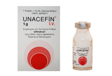 UNACEFIN IV 1 GR 1 FLAKON