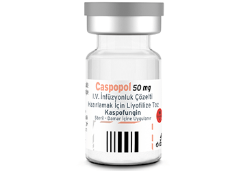 CASPOPOL 50 MG IV INFUZYONLUK COZELTI HAZIRLAMAK ICIN LIYOFILIZE TOZ