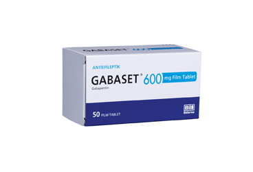 GABASET 600 MG 50 FILM TABLET