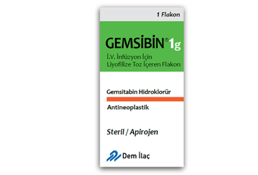 GEMSIBIN 1 G IV INFUZYON ICIN LIYOFILIZE TOZ ICEREN 1 FLAKON
