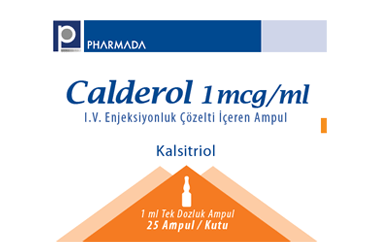 CALDEROL 1 MCG/ML I.V. ENJEKSIYONLUK COZELTI ICEREN 25 AMPUL