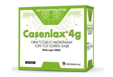 CASENLAX 4 G ORAL COZELTI HAZIRLAMAK ICIN TOZ ICEREN SASE (20 SASE)