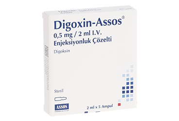 DIGOXIN - ASSOS 0,5 MG /2 ML IV ENJEKSIYONLUK COZELTI 5 AMPUL