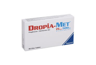 DROPIA-MET 15/500 MG 30 FILM KAPLI TABLET