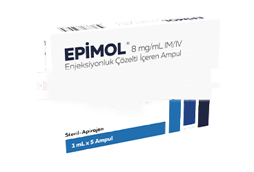 EPIMOL 8 MG/ML IM/IV ENJEKSIYONLUK COZELTI ICEREN 5 AMPUL