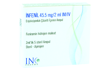 INFENIL 45,5 MG/2 ML IM/IV ENJEKSIYONLUK COZELTI ICEREN AMPUL (5 AMPUL)