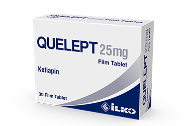 QUELEPT 25 MG 30 FILM TABLET