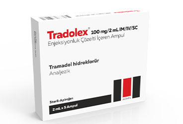 TRADOLEX 100 MG/2 ML IM/IV/SC ENJEKSIYONLUK COZELTI (5 AMPUL)