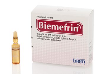 BIEMEFRIN 4 MG/4 ML IV INFUZYON ICIN ENJEKSIYONLUK COZELTI ICEREN 10 AMPUL
