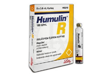 HUMULIN-R 100 IU/ML 3 ML  5 KARTUS