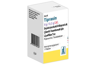 TIPRAXIN 4 G/0.5 G IV ENJEKSIYONLUK/INFUZYONLUK COZELTI HAZIRLAMAK ICIN LIYOFILIZE TOZ (1 ADET)
