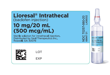 LIORESAL INTRATHECAL 10 MG/20ML 1 AMP.