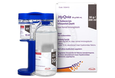 HYQVIA 30 G / 300 ML SC KULLANIM ICIN INFUZYONLUK COZELTI ICEREN FLAKON (2 FLAKON)