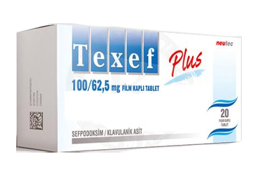 TEXEF PLUS 100/62,5 MG 20 FILM KAPLI TABLET