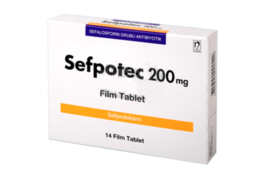 SEFPOTEC 200 MG 14 FILM TABLET
