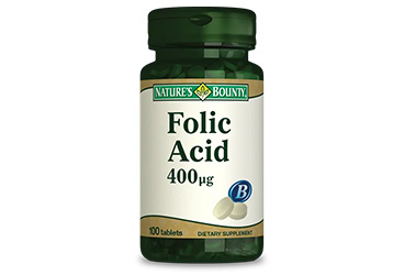 NATURES BOUNTY FOLIC ACID TABLET 400 mcg 100 tablet