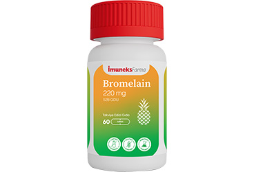 IMUNEKS FARMA BROMELAIN TABLET TAKVIYE EDICI GIDA 220 mg 60 tablet