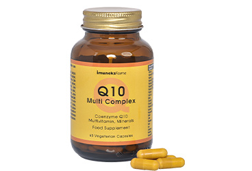 IMUNEKS FARMA Q10 MULTI COMPLEX KOENZIM Q10, MULTIVITAMIN, MINERALLER ICEREN TAKVIYE EDICI GIDA  60 kapsül