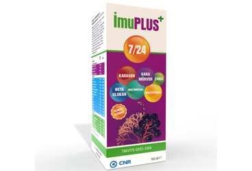 IMUPLUS 7/24 KARAGEN, KARA MURVER, CINKO, BETA GLUKAN, MULTIMINERAL, MULTIVITAMIN ICEREN SURUP  150 ml şişe
