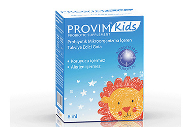 PROVIM KIDS PROBIYOTIK MIKROORGANIZMA ICEREN TAKVIYE EDICI GIDA  8 ml şişe