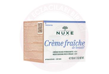 NUXE CREME FRAICHE DE BEAUTE CREME RICHE HYDRATATION 48H (KURU CILTLER)  50 ml kutu