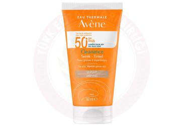 AVENE CLEANANCE SOLAIRE TINTED SPF50+ GUNES KREMI  50 ml tüp