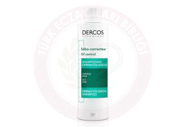 VICHY DERCOS OIL CONTROL ASIRI YAGLANMA KARSITI SAMPUAN  200 ml şişe