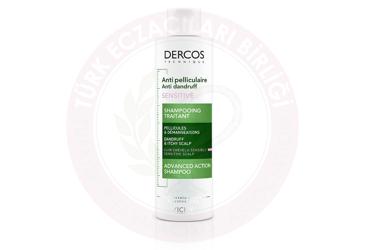 VICHY DERCOS ANTI-DANDRUFF KEPEK KARSITI SAMPUAN SENSITIVE  200 ml şişe