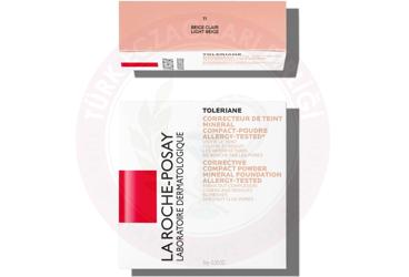 LA ROCHE-POSAY TOLERIANE TEINT COMPACT PUDRA FONDOTEN KARMA/YAGLI CILTLER (11 BEIGE CLAIR-LIGHT BEIGE)  9 g kutu