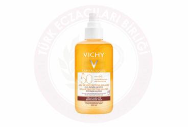 VICHY CAPITAL SOLEIL SOLAR PROTECTIVE WATER ENHANCED TAN SPF50  200 ml şişe