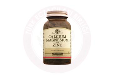 SOLGAR CALCIUM MAGNESIUM PLUS ZINC TABLET  100 tablet