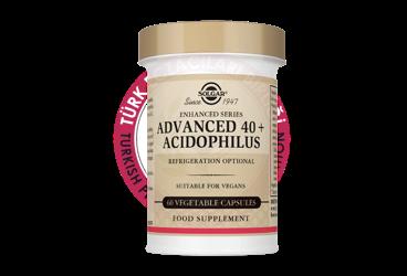 SOLGAR ADVANCED 40+/ACIDOPHILUS KAPSUL  60 kapsül