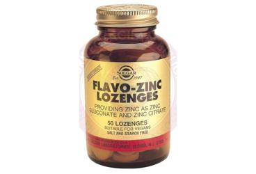 SOLGAR FLAVO-ZINC LOZENGES PASTIL  50 pastil