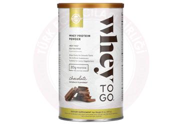 SOLGAR WHEY TO GO WHEY PROTEIN POWDER CHOCOLATE  454 g toz
